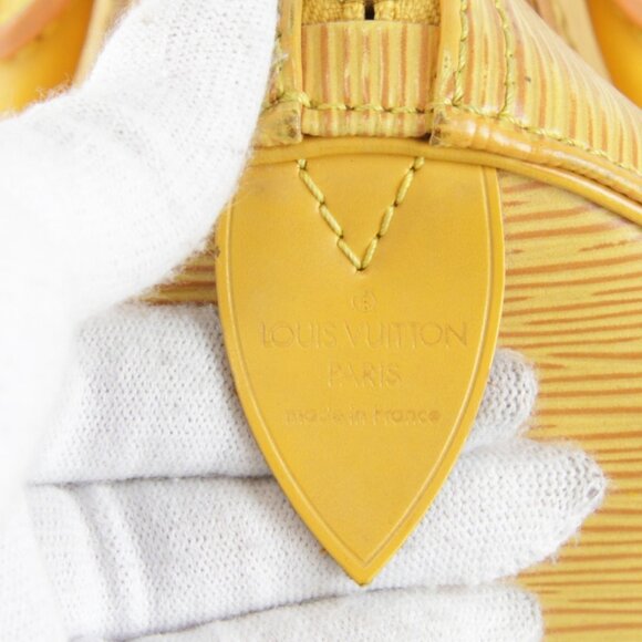 LOUIS VUITTON Yellow Leather Speedy 25 Bag - Picture 11 of 16
